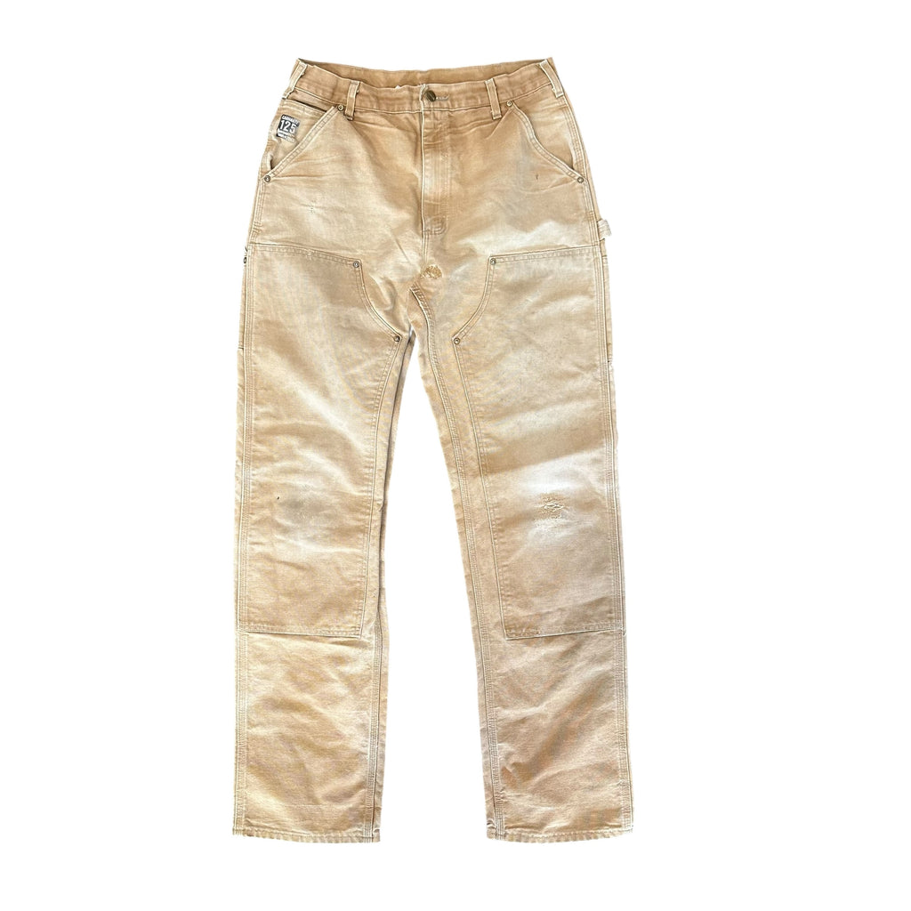 Vintage Carhartt Double Knee Faded Khaki