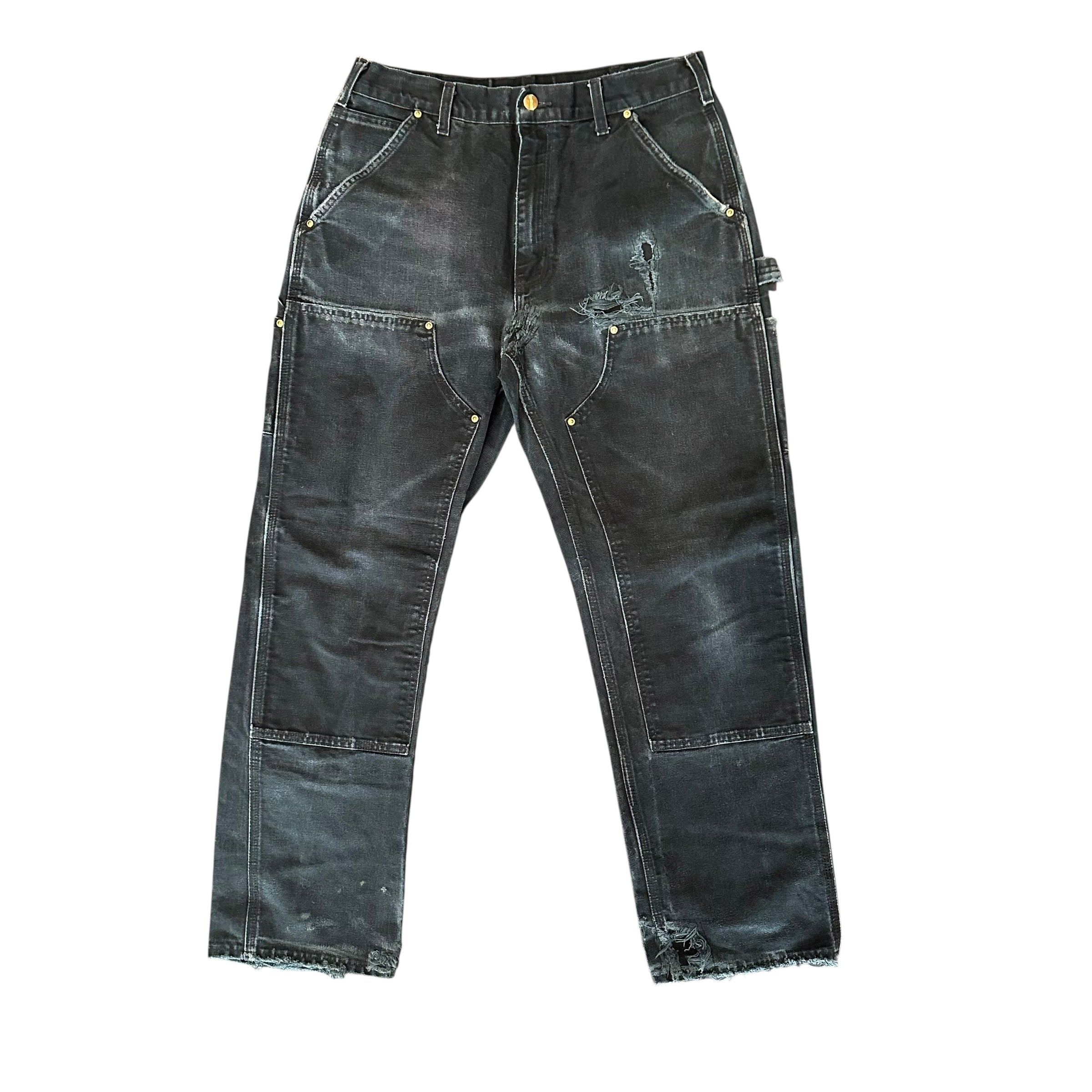 Vintage Carhartt Double Knee Repaired Black