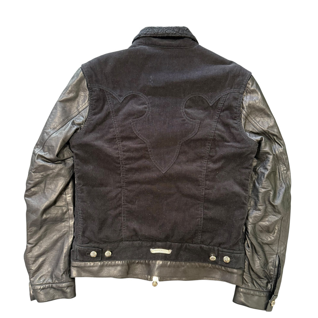 Chrome Hearts Leather Corduroy Jacket