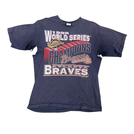 ‘95 Braves World Series Champs Navy Tee