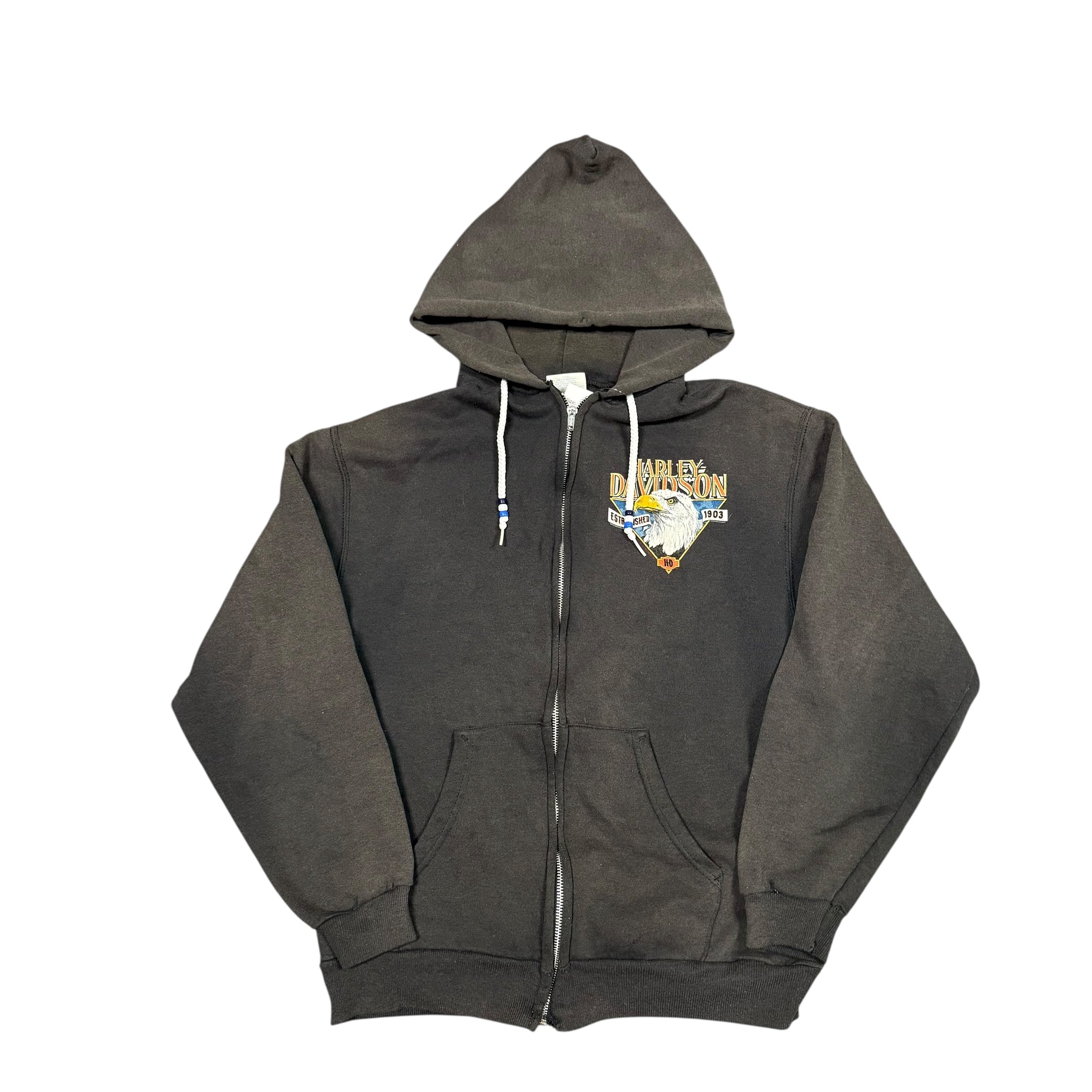 Vintage Harley Pikes Peak Zip Hoodie