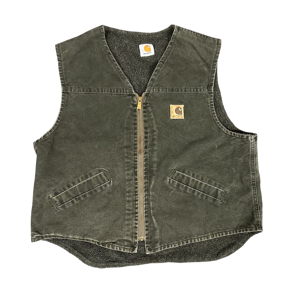 Vintage Carhartt Green/Black Vest