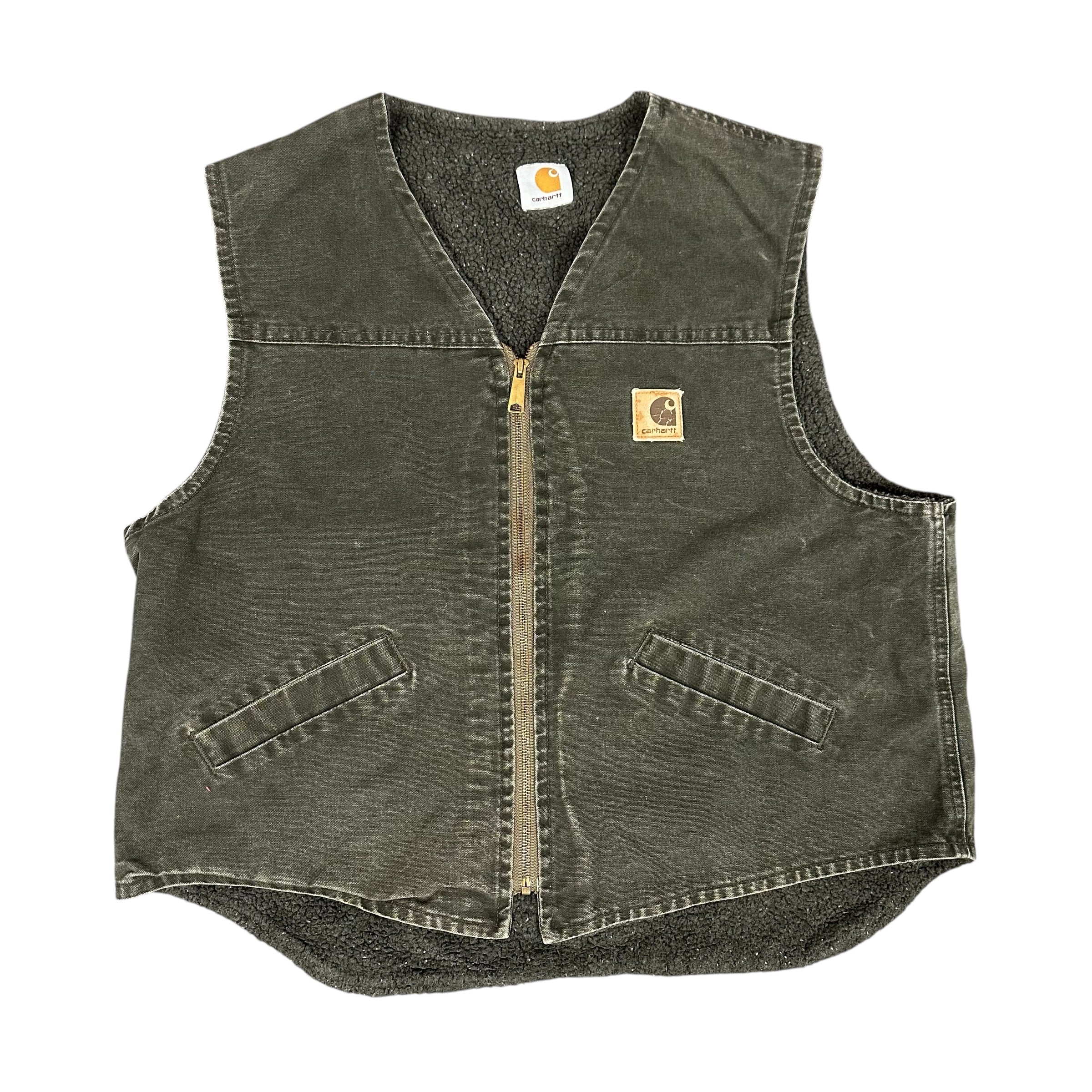 Vintage Carhartt Green/Black Vest