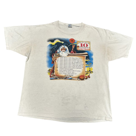 Vintage 10 Basketball Commandments Tee