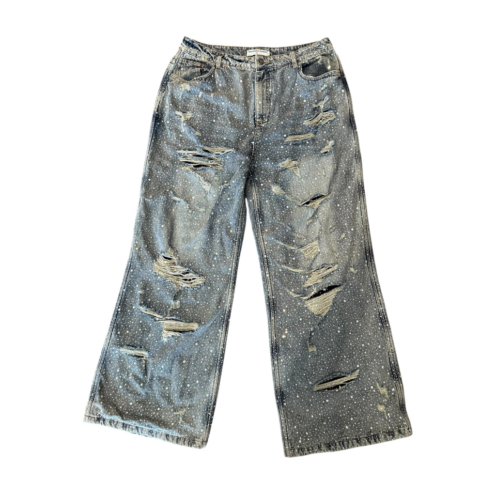 Vale Lives Rhinestone Blue Jeans