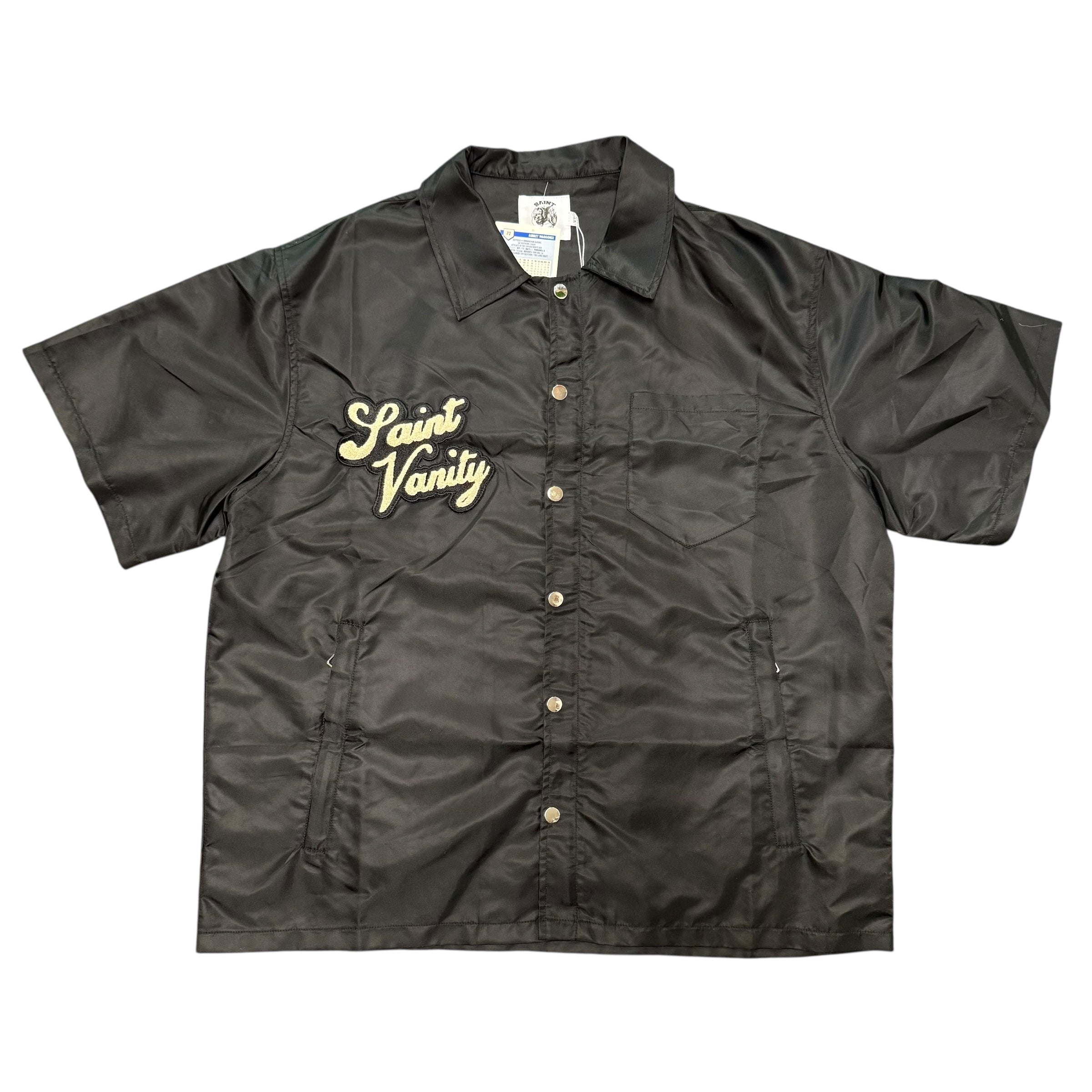 Saint Vanity Black Nylon Top