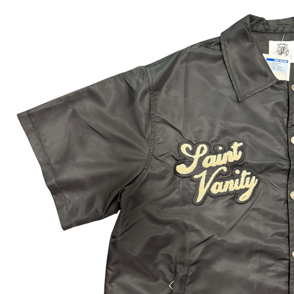 Saint Vanity Black Nylon Top