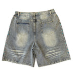 NEW Vale Lives Blue/Pink Jewel Denim Shorts