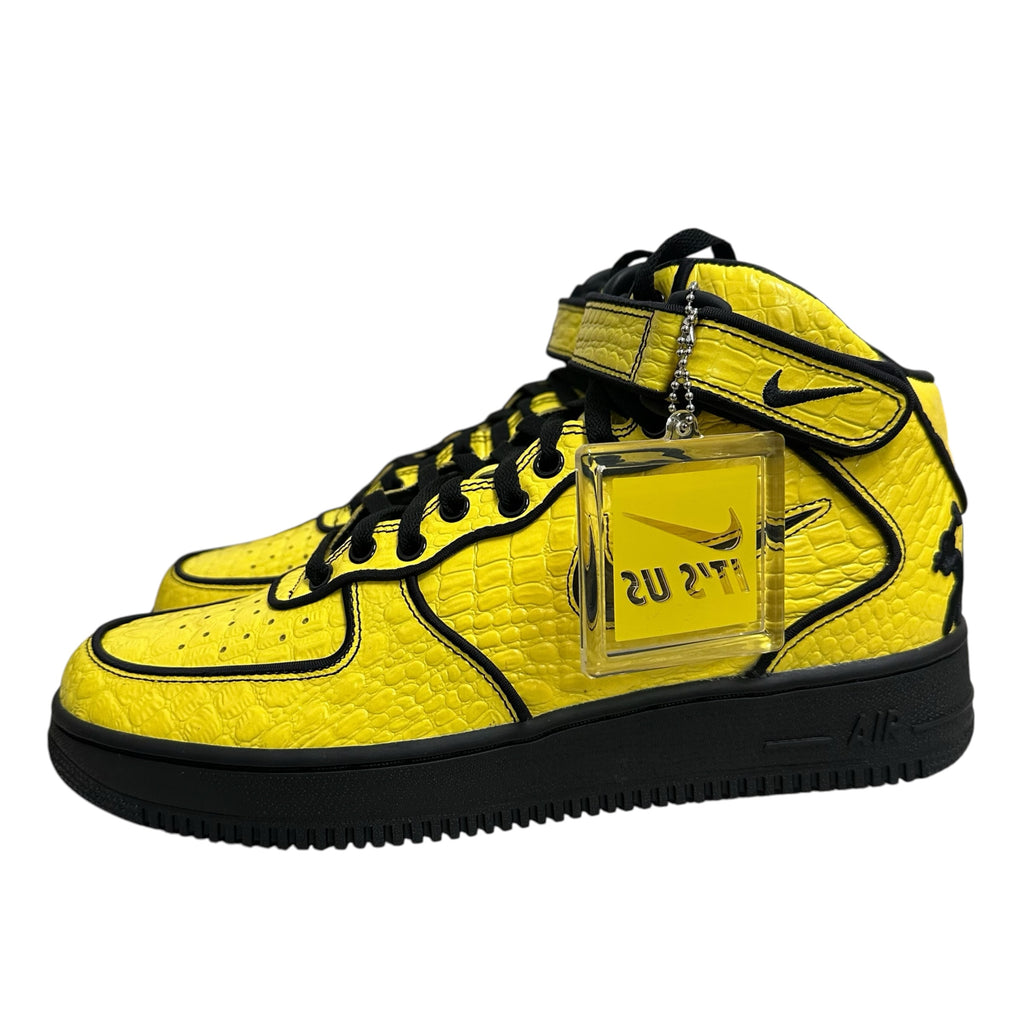 NEW Concrete Boys x Nike Air Force 1 Mid 'Opti Yellow Black'