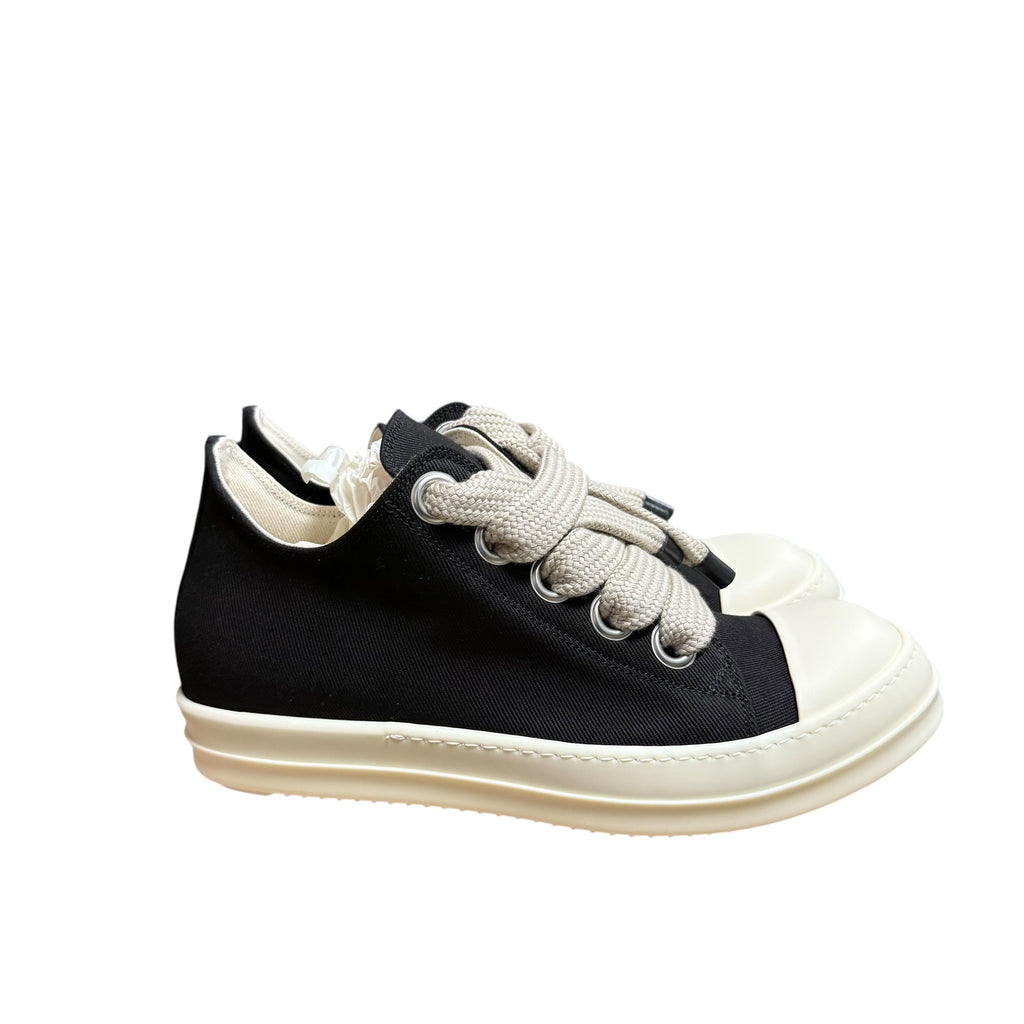 NEW Rick Owens Ramone Low Jumbo Lace Black