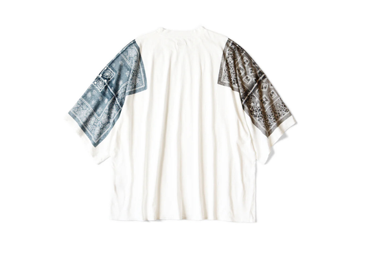 Kapital Bandana Sleeve Tee Blue