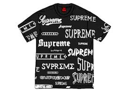 Supreme Multi Logo Black tee